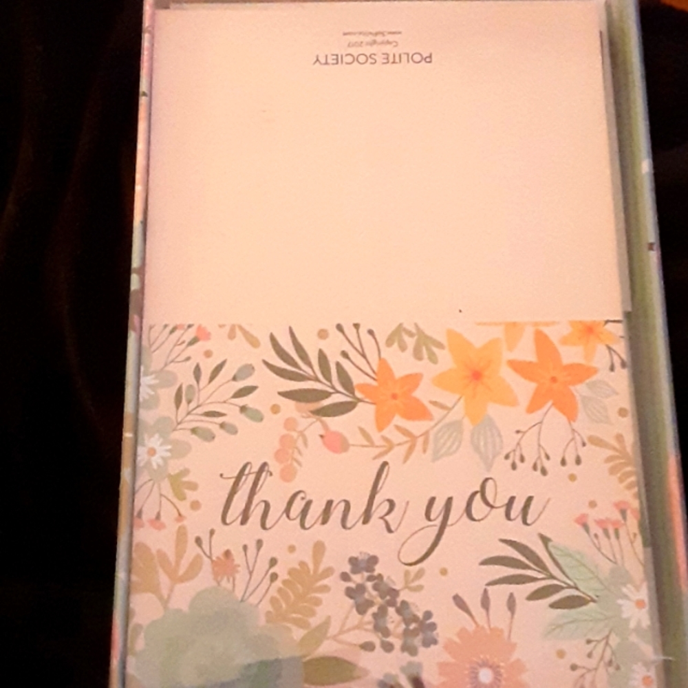 Polite Society Everdene Series 36 Thank You cards/envelopes 6 designs New in box